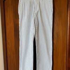 Boys’ Striped Seersucker Pants - Blue and White
